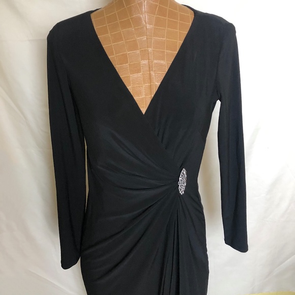 Ralph Lauren Long Black Evening Dress - Picture 1 of 13